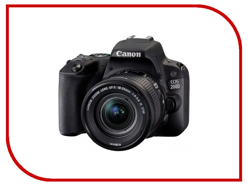 

Фотоаппарат Canon EOS 200D Kit EF-S 18-55 mm f/4-5.6 IS STM Black, 200D Kit