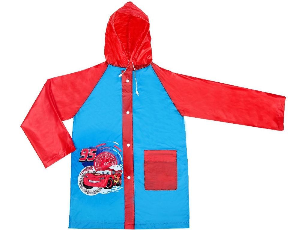 

Дождевик детский Disney Гонщик Тачки р.S 92-98cm 1670955, Гонщик Тачки