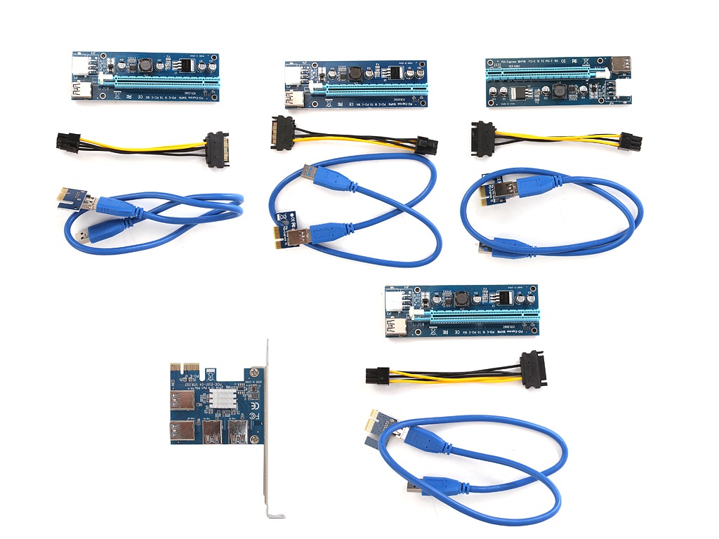 фото Аксессуар Espada PCI-E 1x to 4xPCI-E 16x Riser Card EPCIE4U