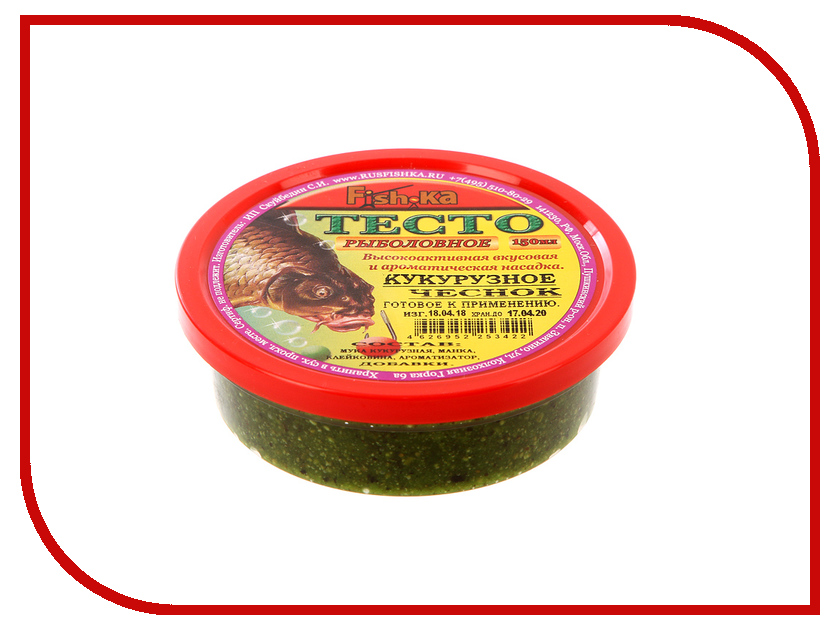 

Приманка Fish.ka Тесто кукурузное Чеснок 150ml