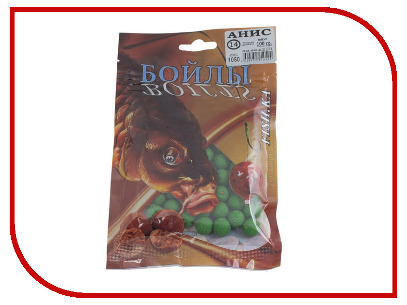 

Приманка Fish.ka Бойлы Анис 14mm 100g