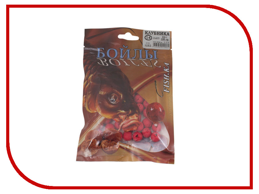 

Приманка Fish.ka Бойлы Клубника 14mm 100g