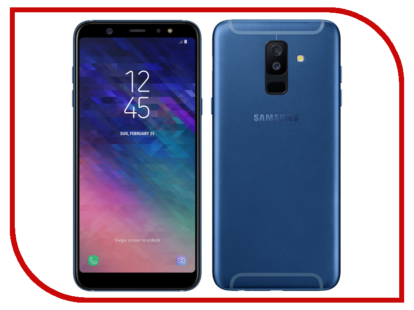 

Сотовый телефон Samsung Galaxy A6+ 32GB Blue, SM-A605F A6 Plus 2018