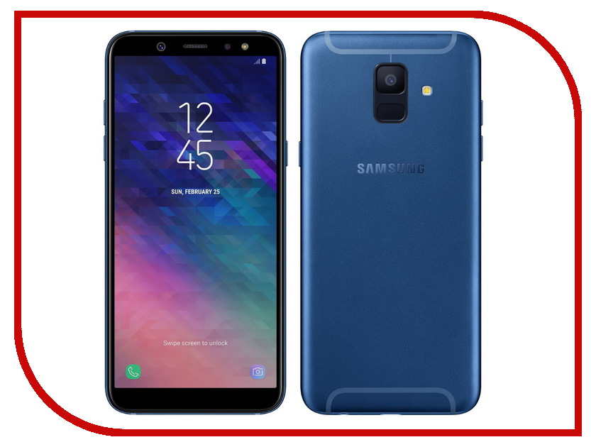 

Сотовый телефон Samsung SM-A600F Galaxy A6 2018 Blue, SM-A600F Galaxy A6 2018