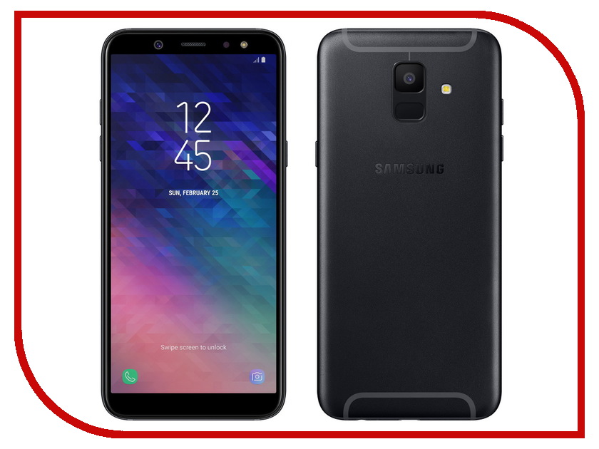 

Сотовый телефон Samsung SM-A600F Galaxy A6 2018 Black, SM-A600F Galaxy A6 2018