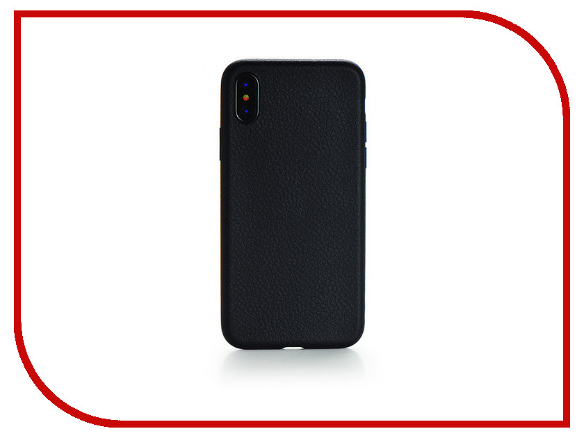 

Аксессуар Чехол Gurdini Silicone для APPLE iPhone X 5.8 иск. кожа Black