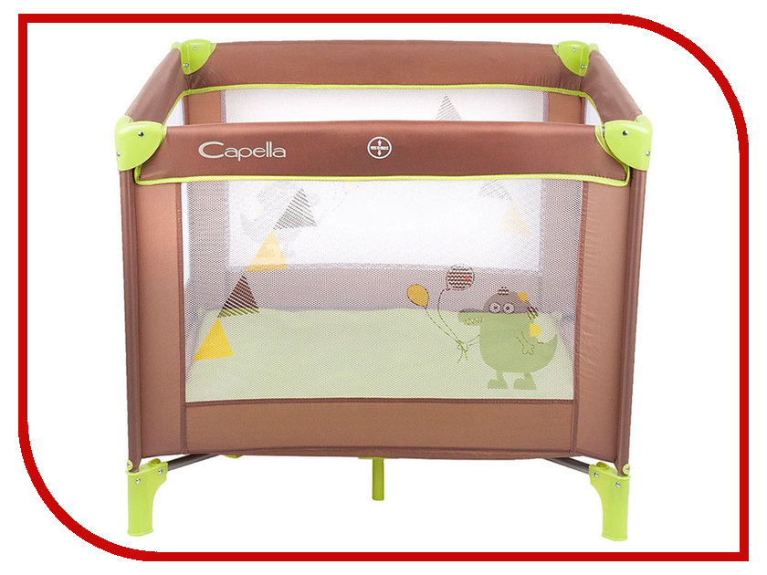 

Манеж-кровать Capella Sweet Time Dino Green-Brown B/S Green-Brown