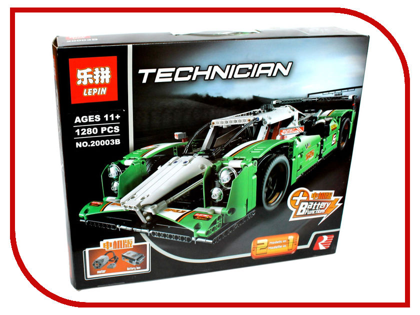 

Конструктор Lepin гоночный автомобиль с Двигатель 20003B