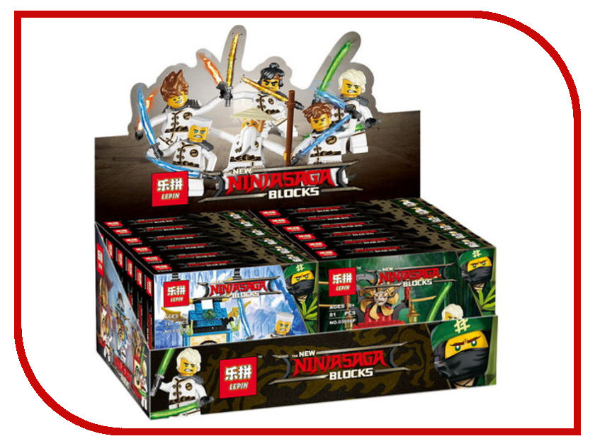 

Конструктор Lepin Ninjasaga Набор Ниндзя ГО 12шт 6 видов 03056
