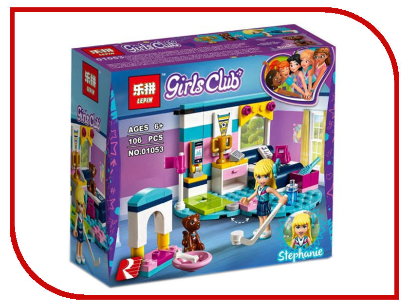 

Конструктор Lepin Girls Club Комната Стефани 106 дет. 01053