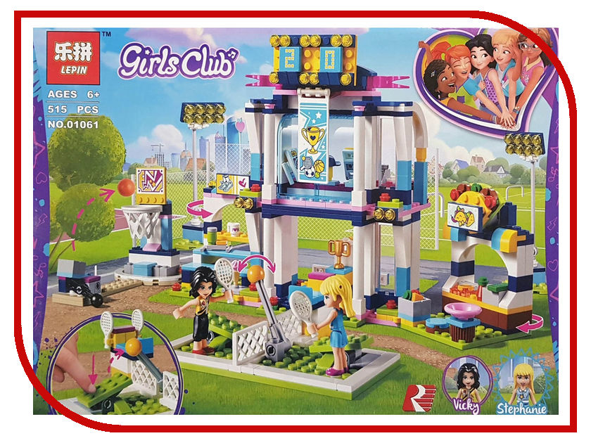 

Конструктор Lepin Girls Club Спортивная арена для Стефани 515 дет. 01061