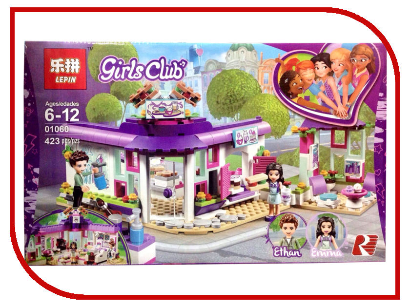 

Конструктор Lepin Girls Club Арт-кафе Эммы 423 дет. 01060