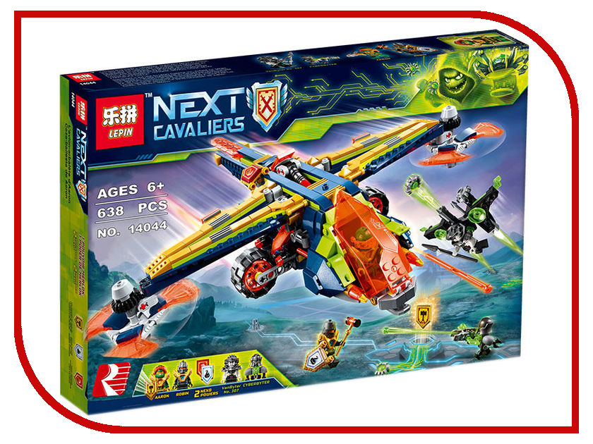 

Конструктор Lepin Next Cavaliers Аэро-арбалет Аарона 638 дет. 14044