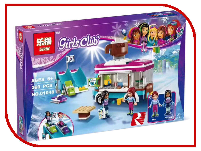 

Конструктор Lepin Girls Club Фургончик по продаже горячего шоколада 260 дет. 01048
