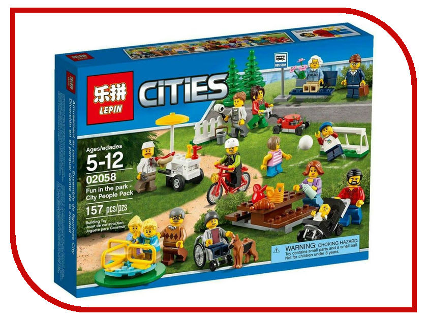 

Конструктор Lepin Cities Праздник в парке 157 дет. 02058