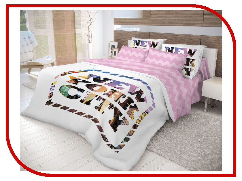 

Постельное белье Волшебная ночь Лофт New York Комплект 2 спальный Ранфорс 710610, New York