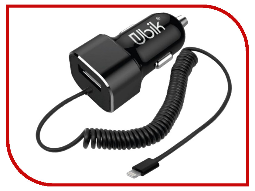 фото Зарядное устройство Ubik UCP12L 1xUSB 2.4A Black