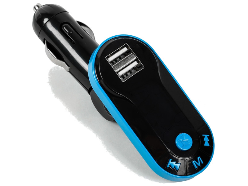 фото FM-Трансмиттер СИМА-ЛЕНД 2 USB/Mp3/WMA/AUX/MicroSD Blue 2506794