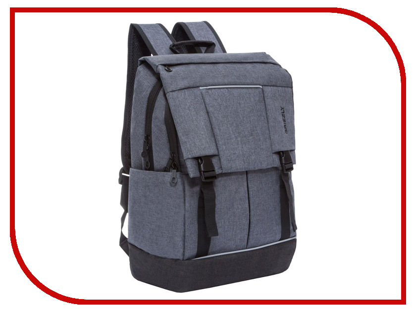 

Рюкзак Grizzly RU-810-1/1 Grey-Black