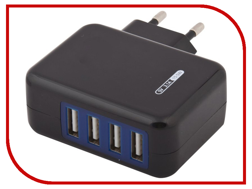 

Зарядное устройство Liberty Project 4xUSB 3.1А 0L-00000646 Black