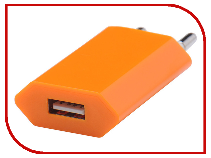 

Зарядное устройство Liberty Project USB 1А SM000122 Orange, SM000122
