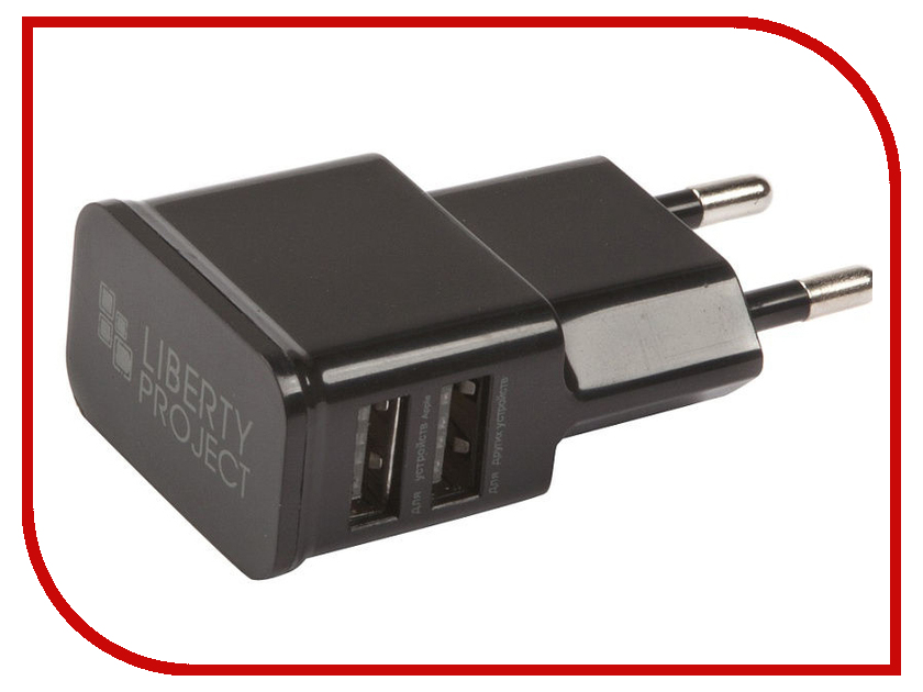 

Зарядное устройство Liberty Project 2xUSB 2.1А 0L-00030218 Black, 0L-00030218