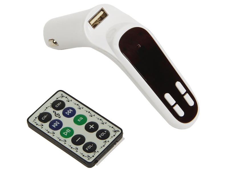 

FM-Трансмиттер СИМА-ЛЕНД USB/Mp3/WMA/AUX/MicroSD White 2506800, 2506800