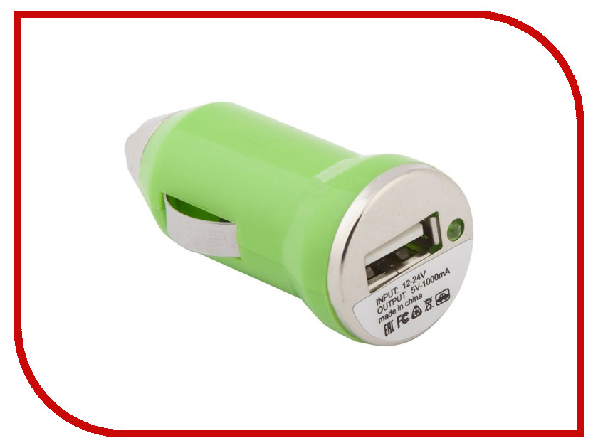 

Зарядное устройство Liberty Project 1xUSB Green SM000127