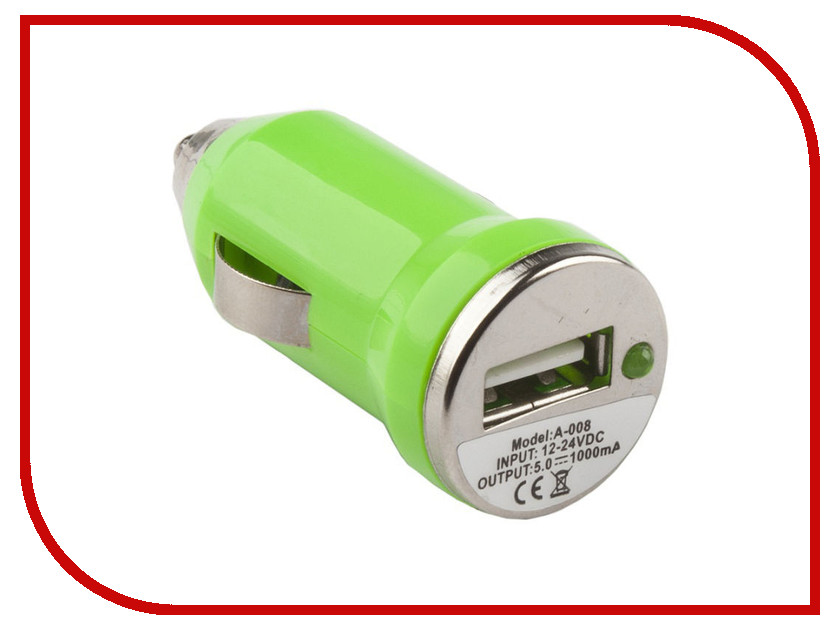 

Зарядное устройство Liberty Project 1xUSB Green R0003909