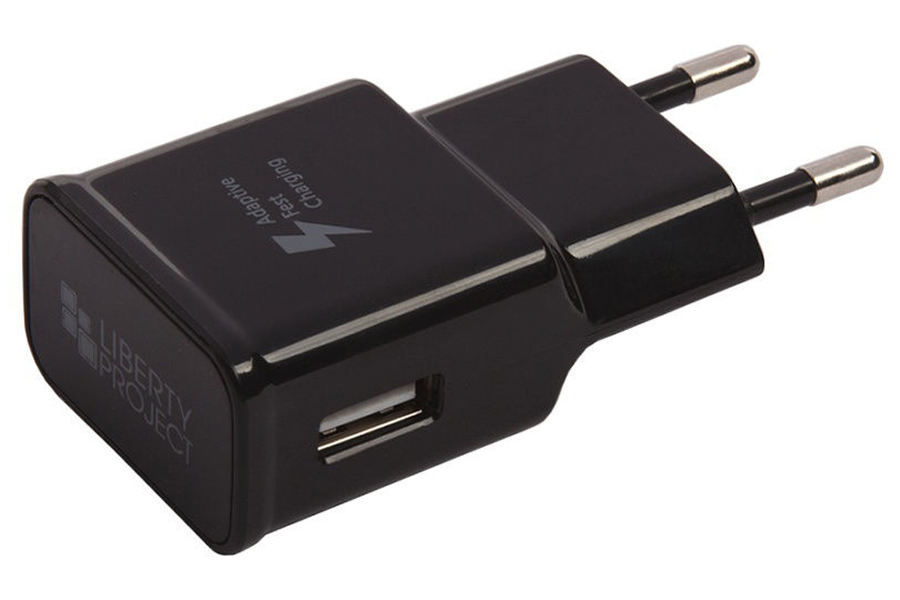 фото Зарядное устройство liberty project fast charge usb usb-type-c 1.67a black 0l-00032740