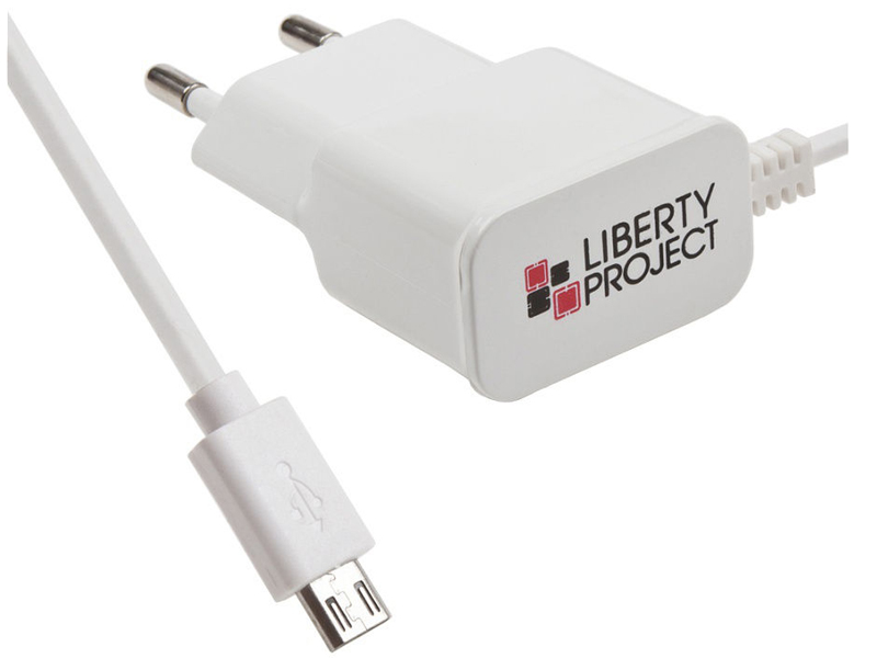 фото Зарядное устройство liberty project microusb 1a white 0l-00027160