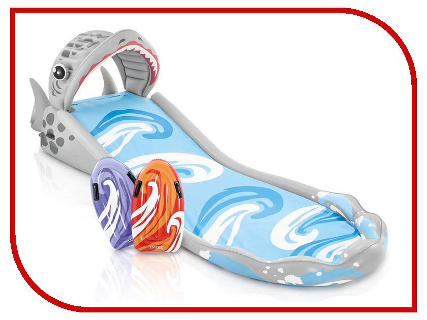 фото Надувная игрушка Intex Горка надувная Акула 460x168x157cm 57159