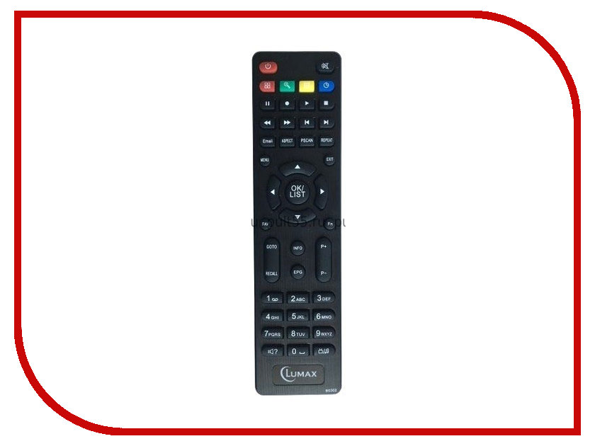 

Пульт ДУ Lumax Пульт ДУ для DVT2-41103HD или DVBT2-555HD восстановленный AC_590