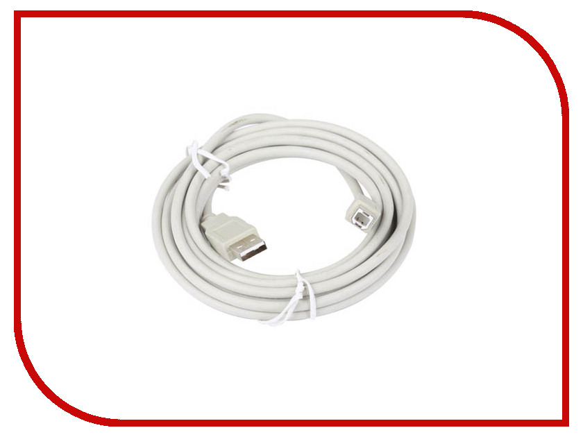 

Аксессуар Lumax USB AM-BM 5.0M USB 2.0 5.0m White AH__0048
