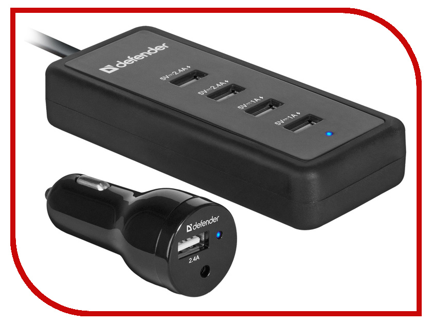 

Зарядное устройство Defender ACA-02 5xUSB 83568, 83568