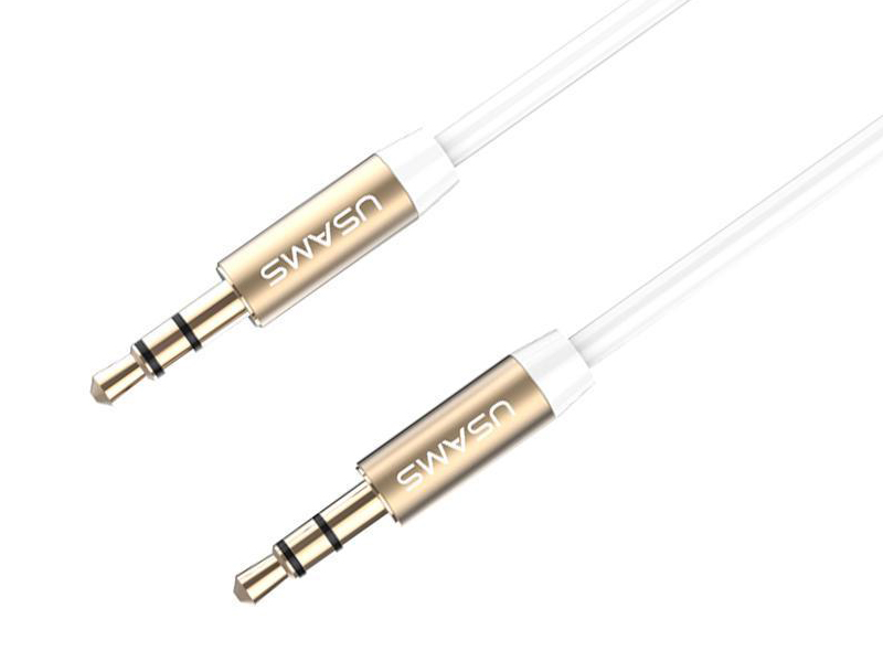 фото Аксессуар usams yp-01 aux 3.5mm jack 1.0m white