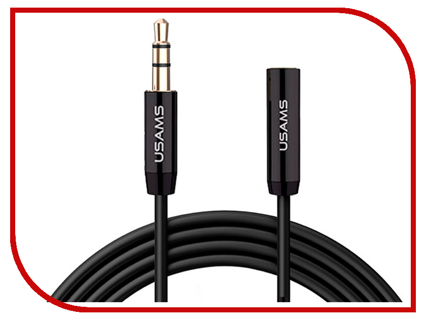 

Аксессуар USAMS US-SJ055 Jack 3.5mm/F - Jack 3.5mm/M 1.0m Black