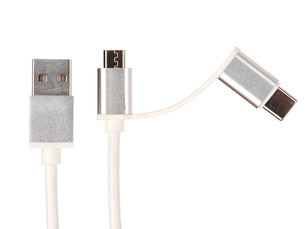 

Аксессуар Red Line USB - USB Type-C/microUSB White УТ000013653