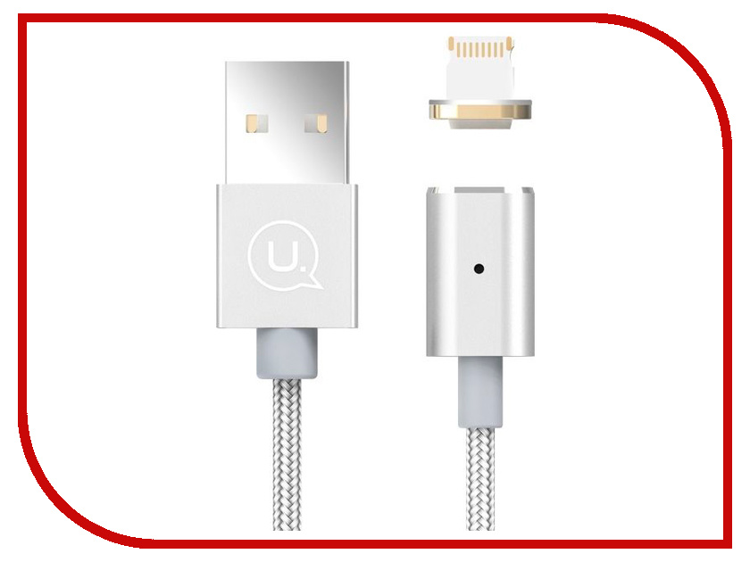 

Аксессуар USAMS U-Link Series US-SJ132 USB - Lighting (8-pin) Magnet Cable Silver