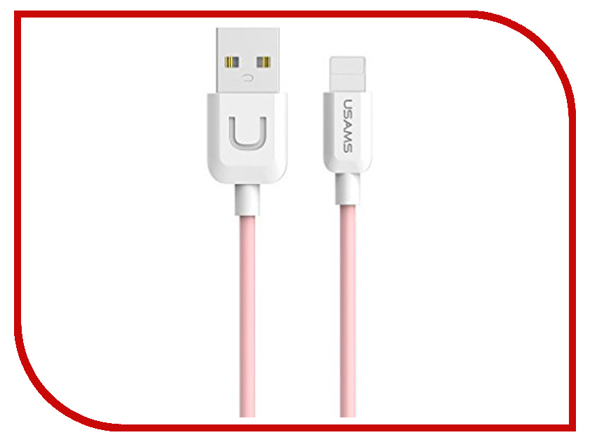 

Аксессуар USAMS U-Turn Series US-SJ097 USB - Lighting (8-pin) 1.0m Pink