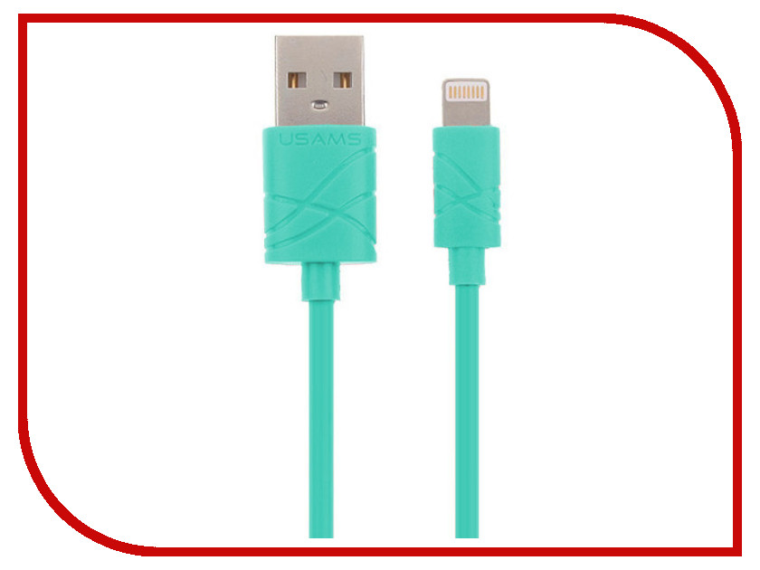 

Аксессуар USAMS U-Gee Series US-SJ038 USB - Lighting (8-pin) Green