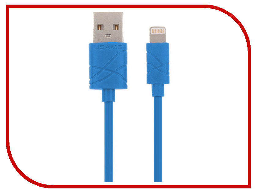 

Аксессуар USAMS U-Gee Series US-SJ038 USB - Lighting (8-pin) Blue