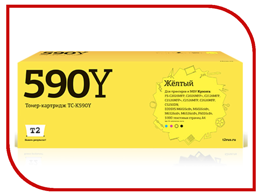 

Картридж T2 TC-K590Y Yellow для Kyocera FS-C2026/C2126/C2526/C2626/C5250DN/ECOSYS M6026/M6526/P6026