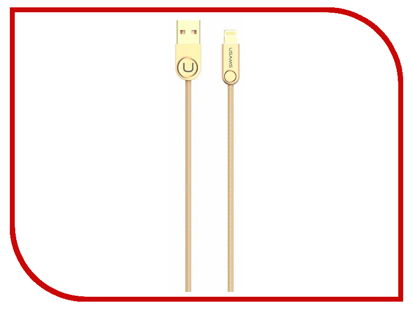 

Аксессуар USAMS U-Ming Series US-SJ119 USB - Lighting (8-pin) Gold