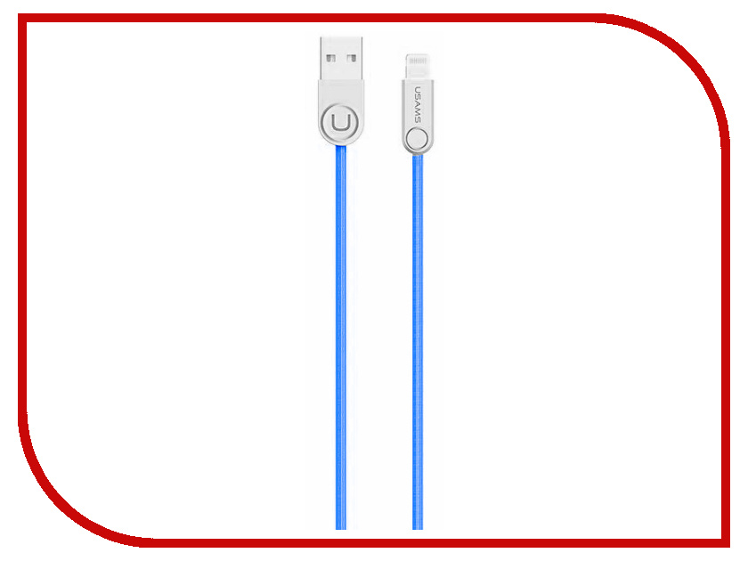 

Аксессуар USAMS U-Ming Series US-SJ119 USB - Lighting (8-pin) Blue