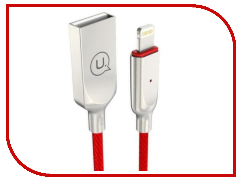 

Аксессуар USAMS U-Sun Series US-SJ154 USB - Lighting (8-pin) 1.0m Red