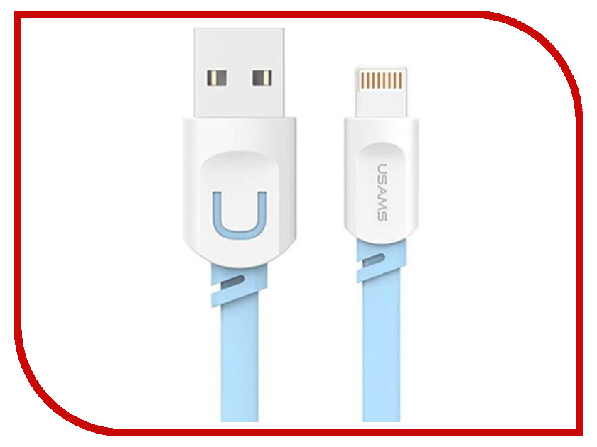 

Аксессуар USAMS U-Trans Series US-SJ004 USB - Lighting (8-pin) 1.5m Light Blue