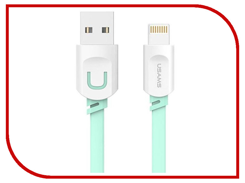 

Аксессуар USAMS U-Trans Series US-SJ008 USB - Lighting (8-pin) 1.0m Turquoise