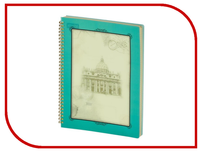 

Бизнес-тетрадь Attache Selection Oldtown A4 80 листов Turquoise 419974, Оldtown