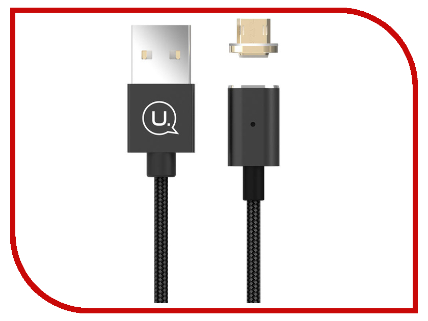 

Аксессуар USAMS U-Link Series US-SJ133 USB - MicroUSB Magnet Cable Black